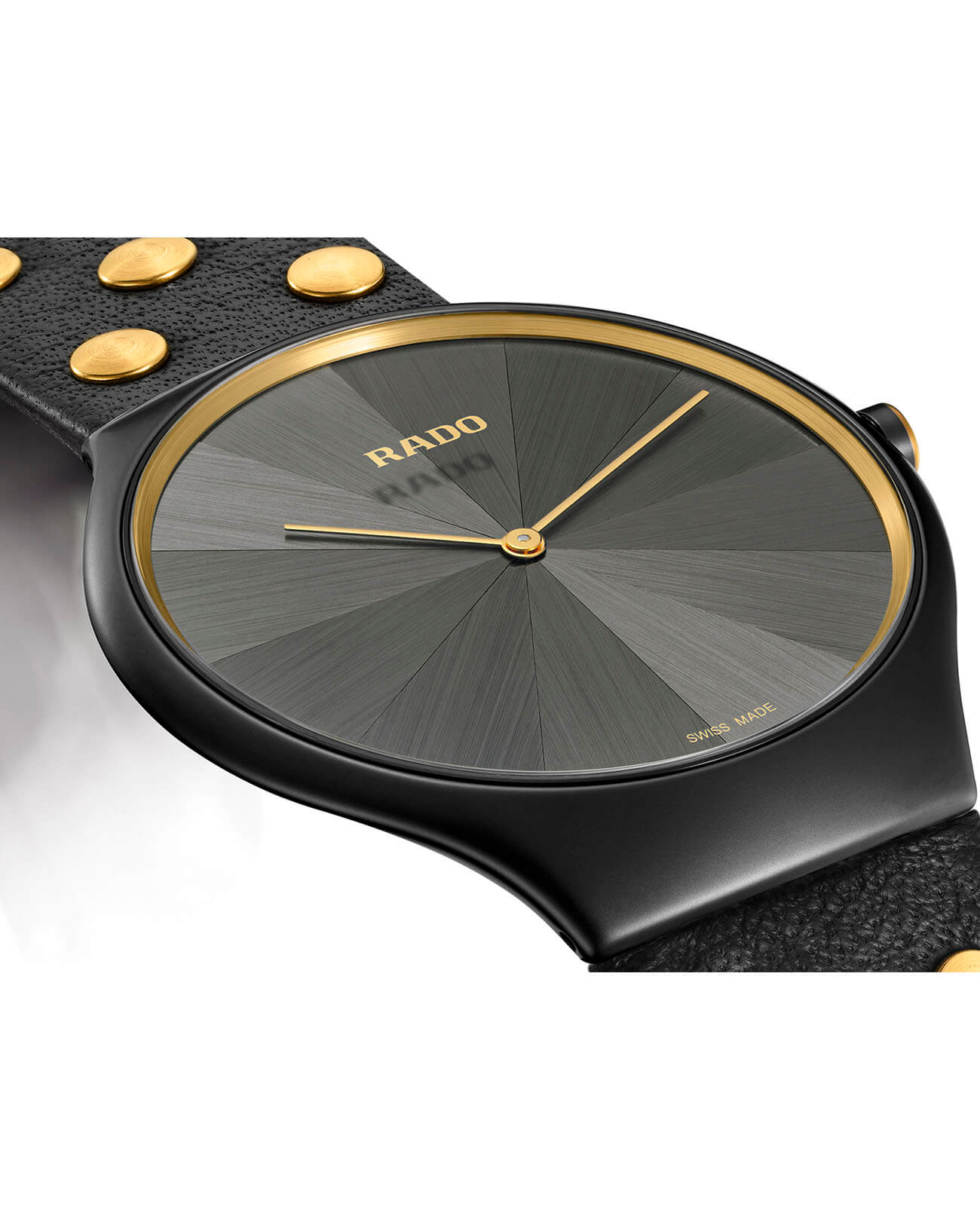 Rado Rado True Thinline Studs R27012105, true thinline швейцария женские часы на браслете кожаный боковой вид